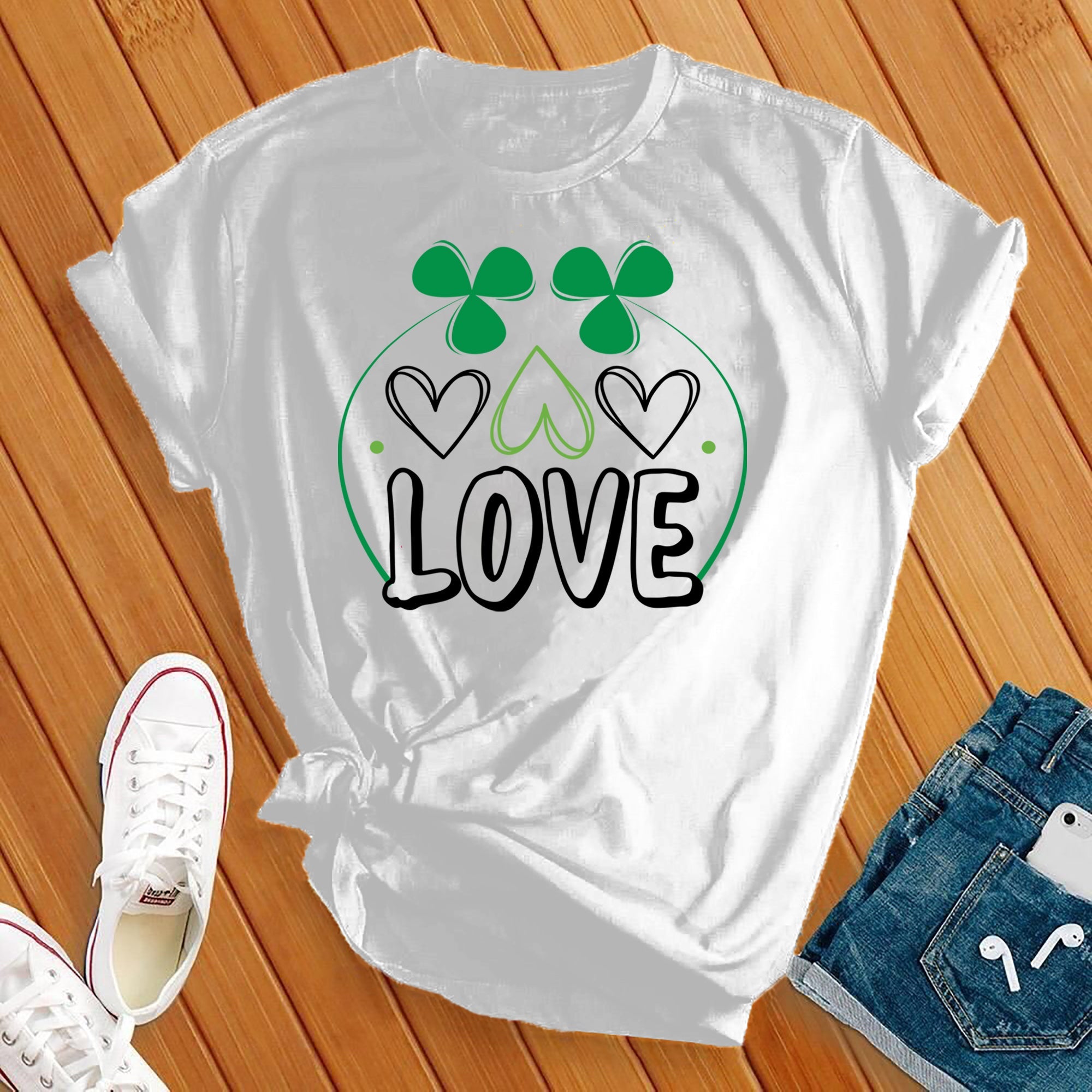 Saint Patrick's Day Love Luck Tee - Love Tees