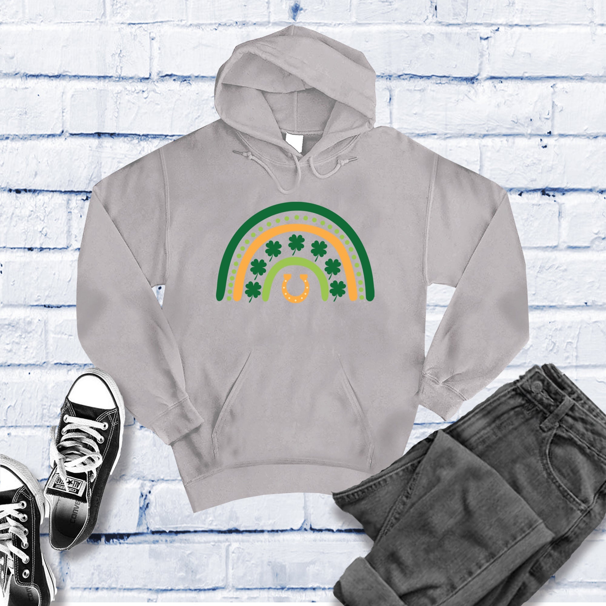 Saint Patrick's Day Rainbow Hoof Hoodie - Love Tees