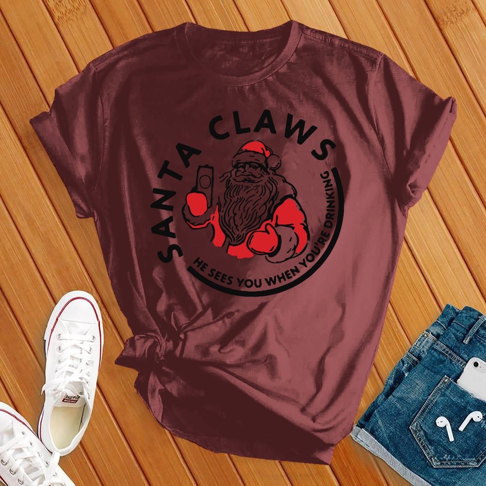 Santa Claws This Christmas T-shirt - Love Tees