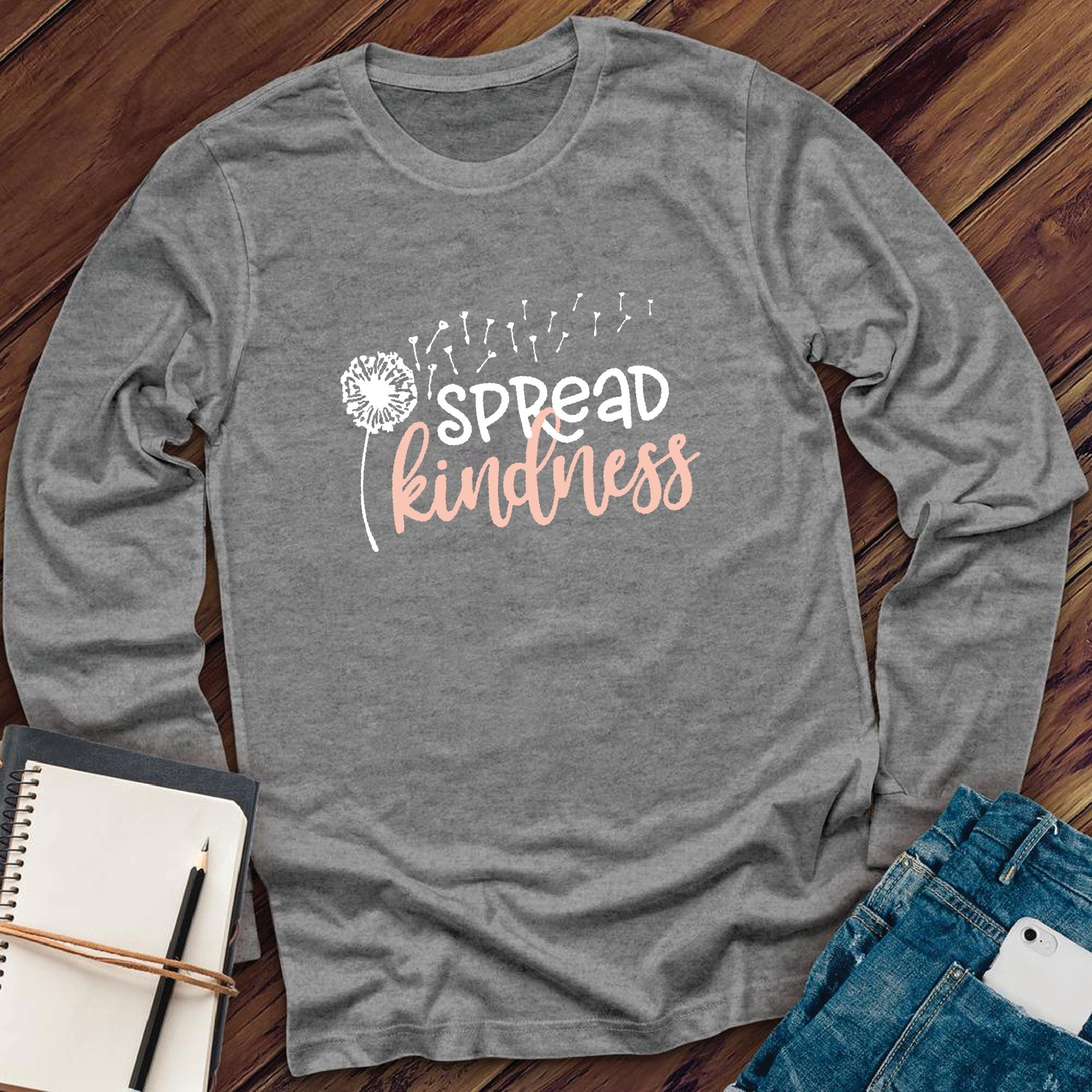 Spread Kindness Dandelion Long Sleeve - Love Tees