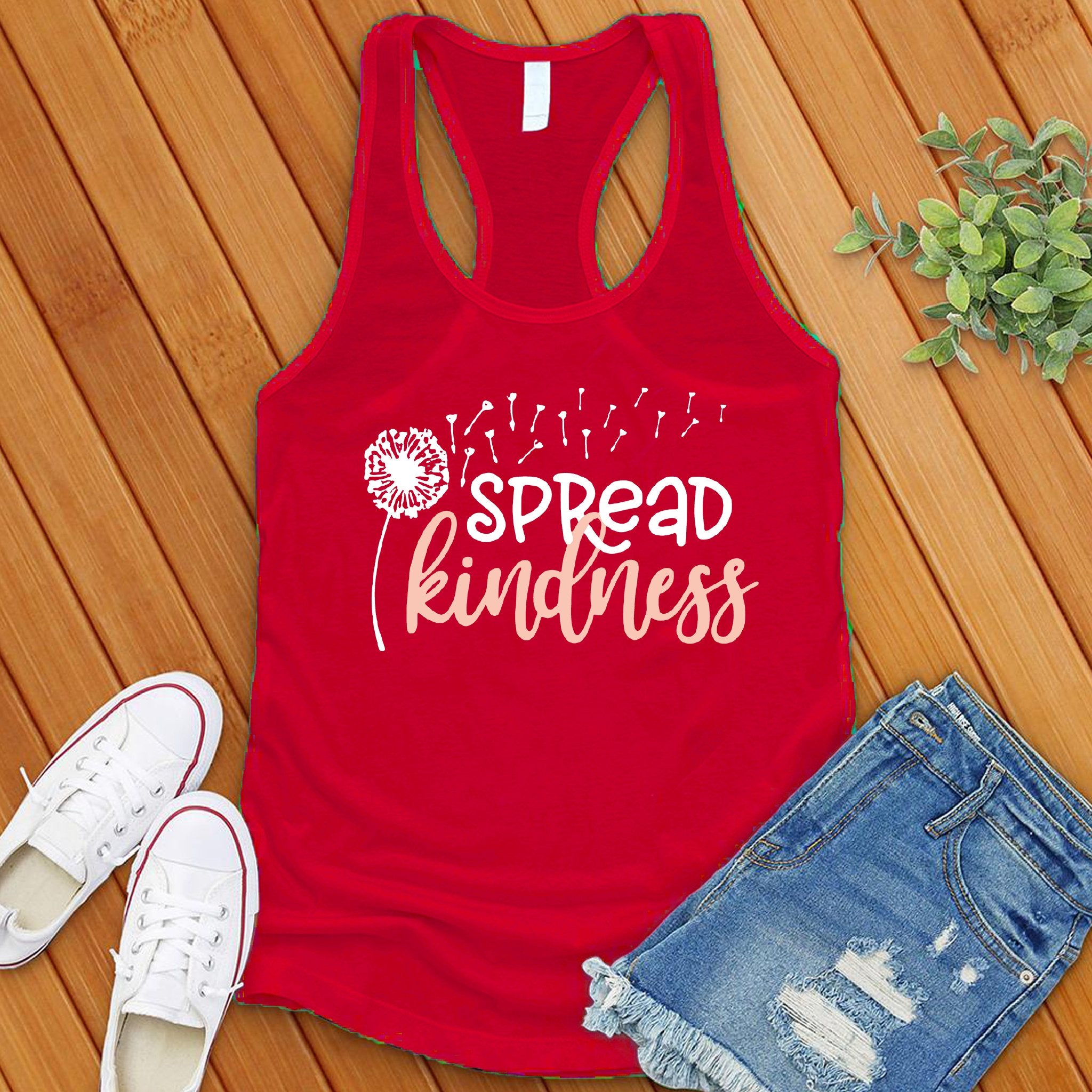 Spread Kindness Dandelion Women's Tank Top - Love Tees