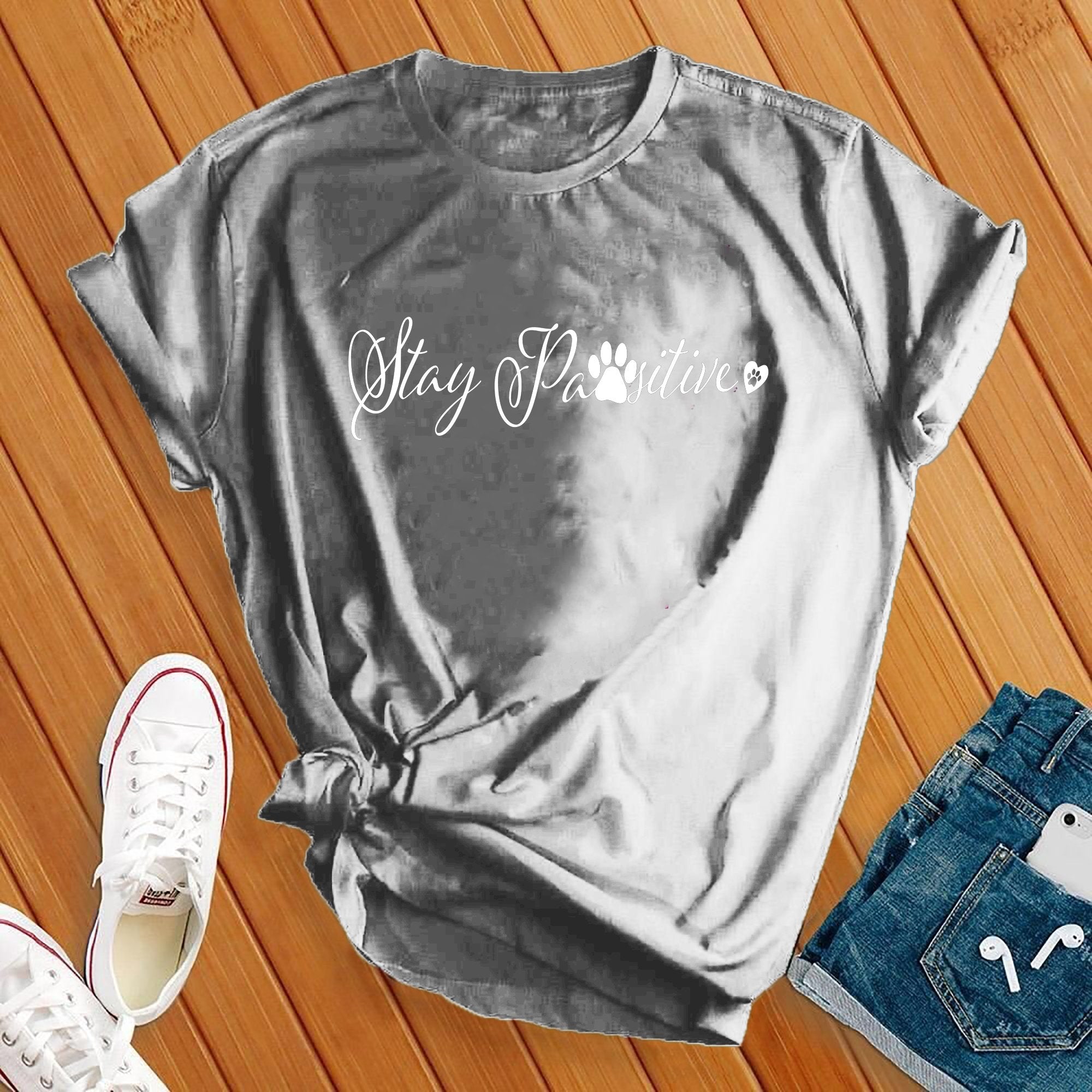 Stay Pawsitive Tee - Love Tees