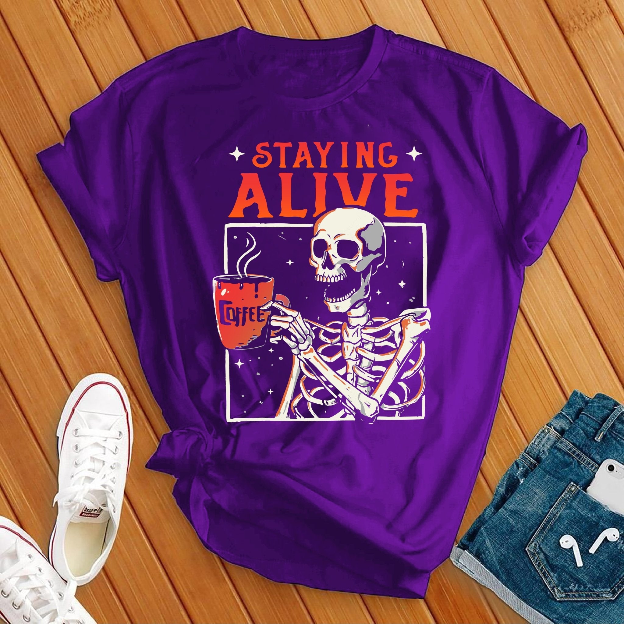 Staying Alive Halloween Tee - Love Tees