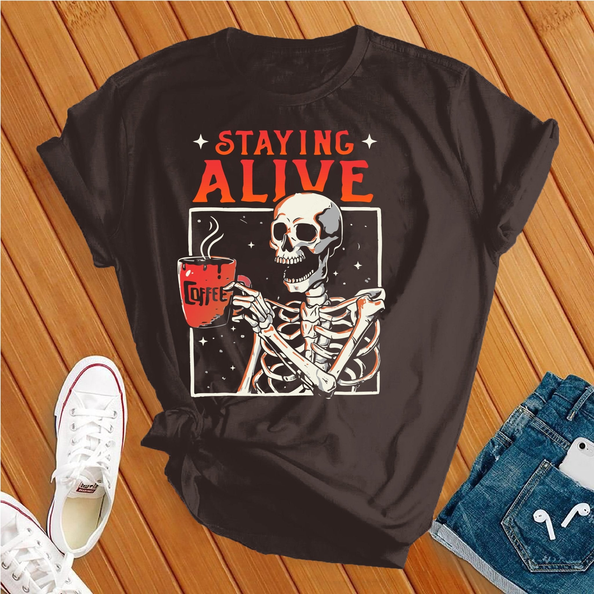 Staying Alive Halloween Tee - Love Tees