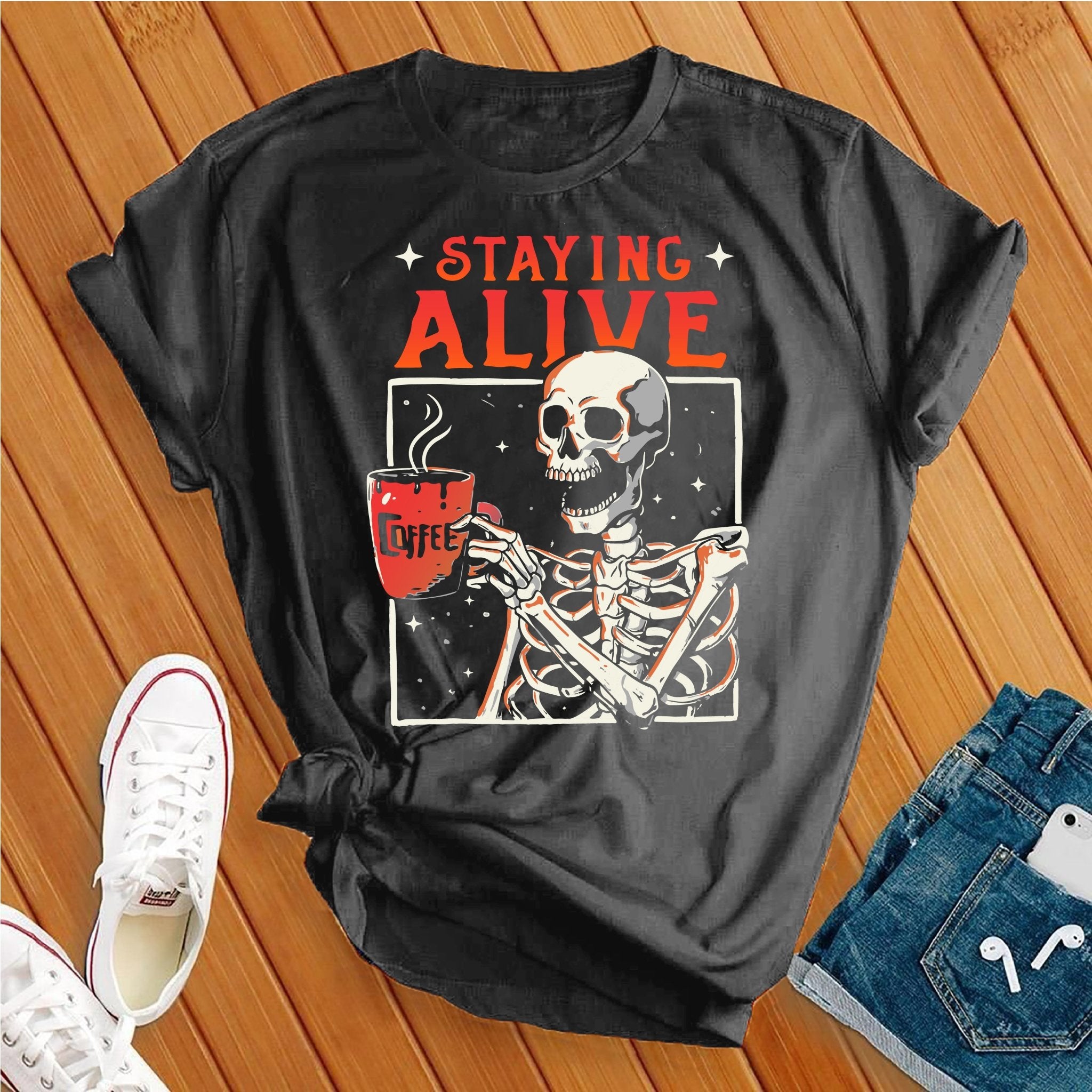 Staying Alive Halloween Tee - Love Tees