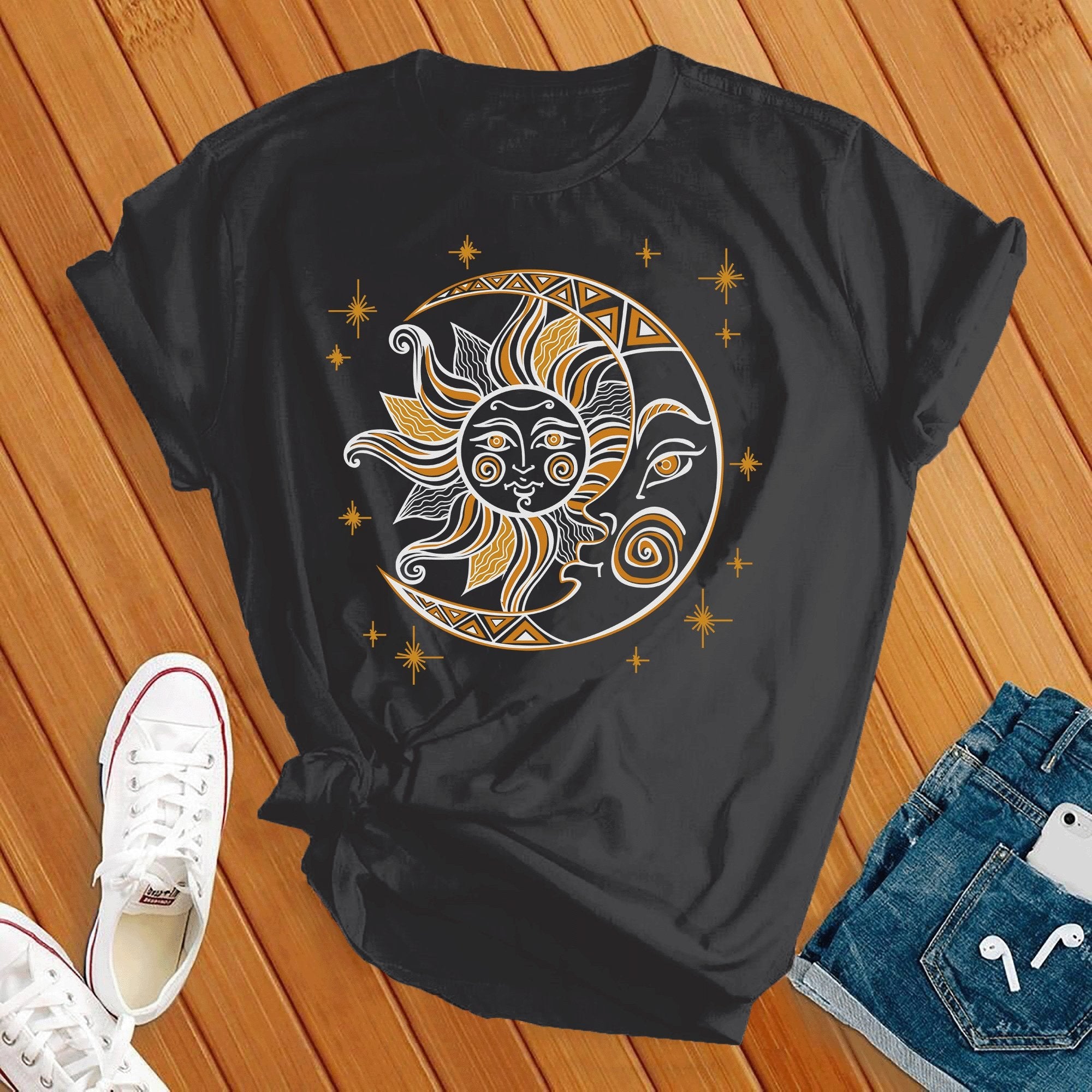 Sun Moon & Stars Celestial Tee - Love Tees