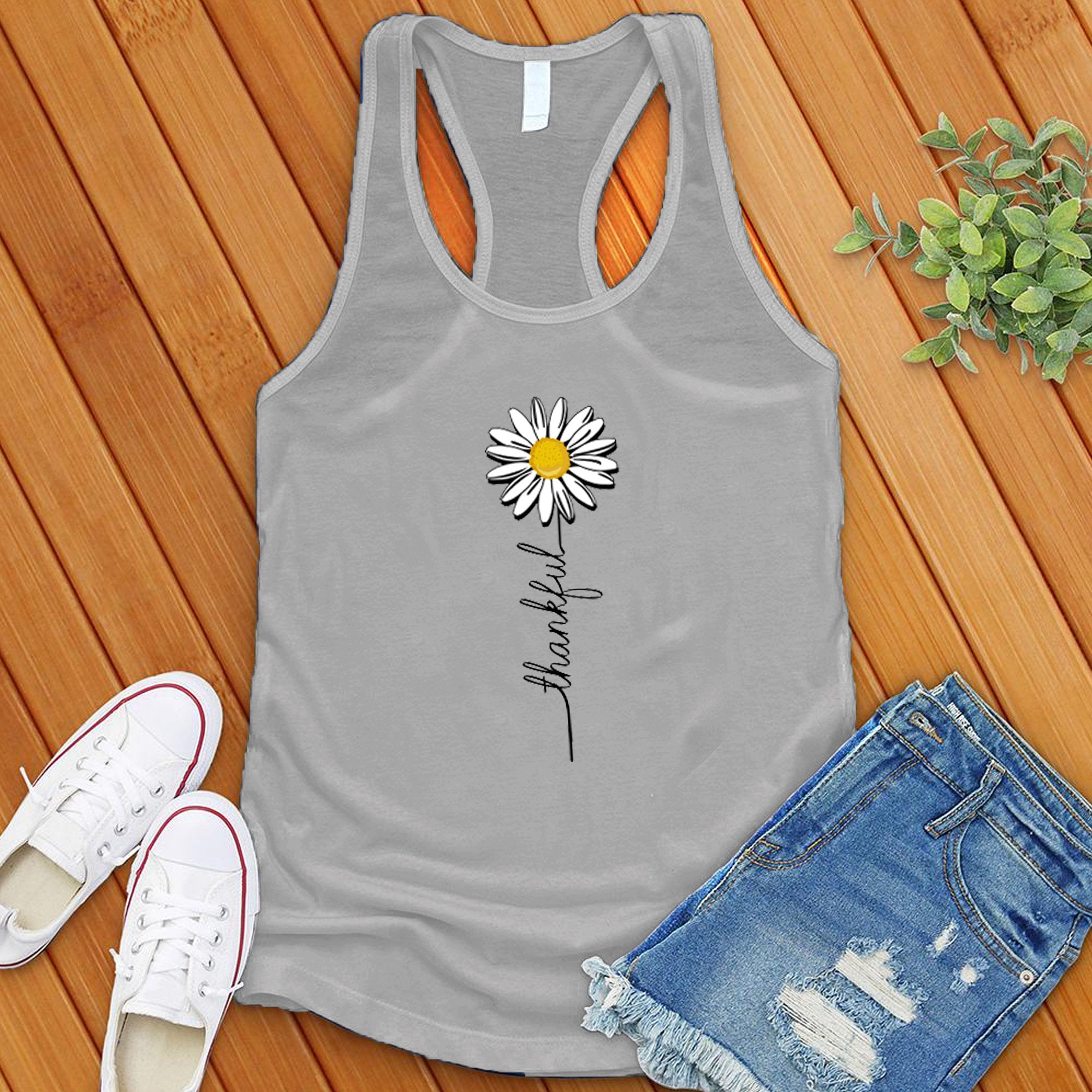 Thankful Daisy Women's Tank Top - Love Tees