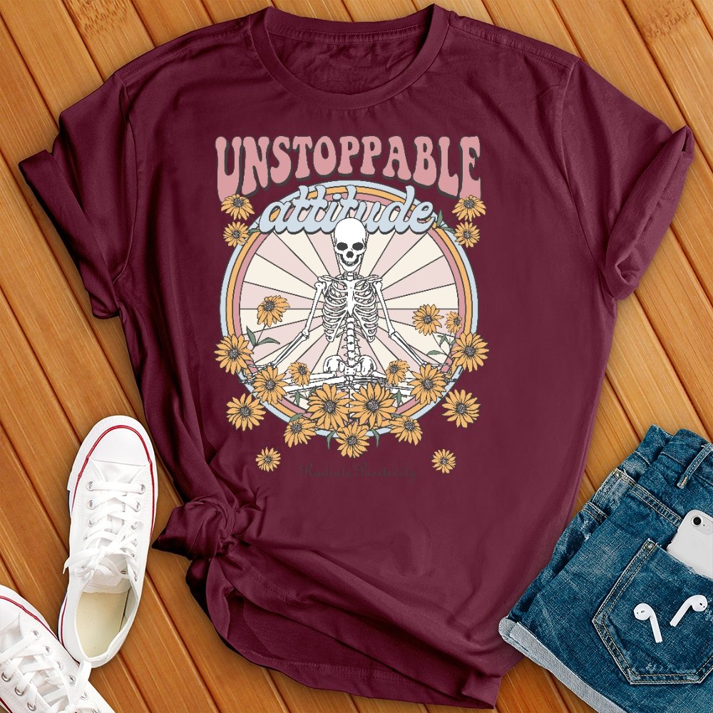 Unstoppable Attitude Floral T- Shirt - Love Tees