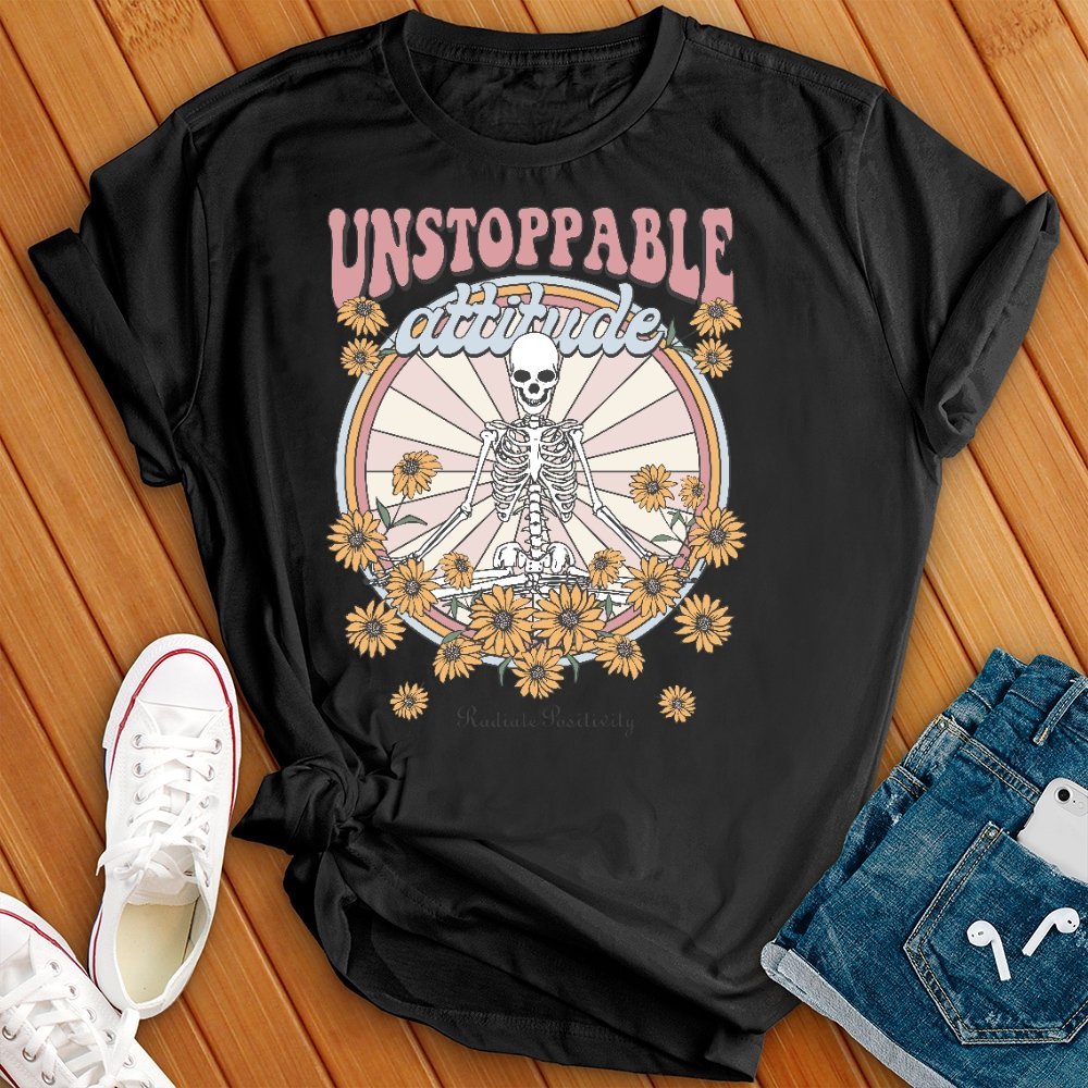 Unstoppable Attitude Floral T- Shirt - Love Tees