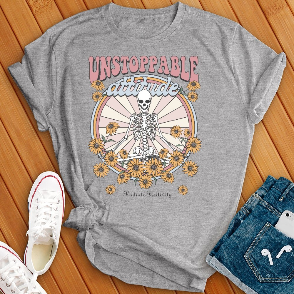 Unstoppable Attitude Floral T- Shirt - Love Tees