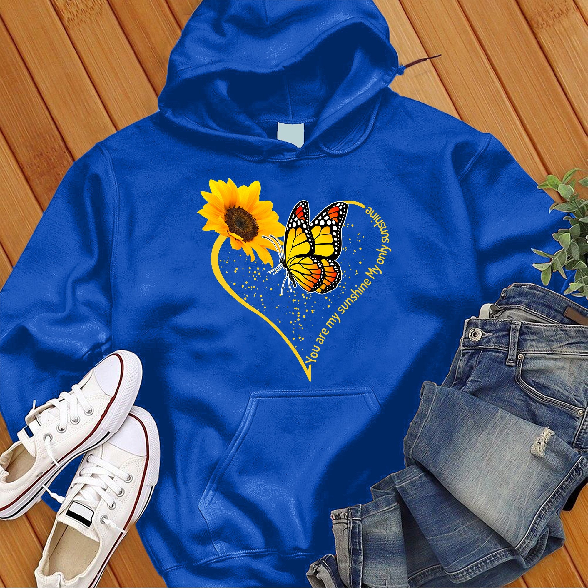 You Are My Sunshine Butterfly Heart Hoodie - Love Tees