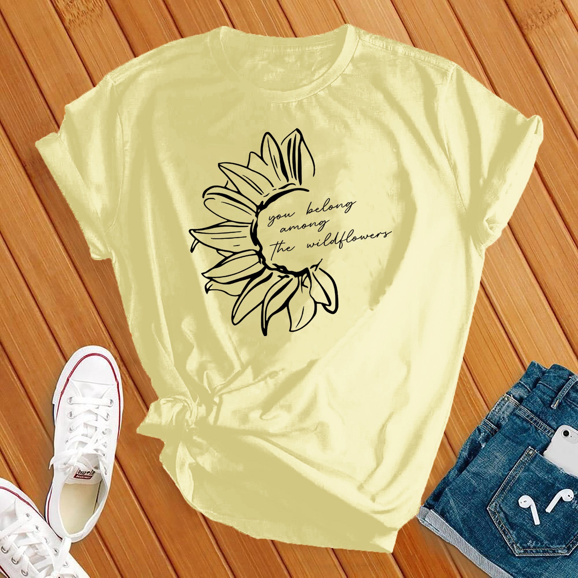 You Belong Among the Wildflowers Sunflower Tee - Love Tees