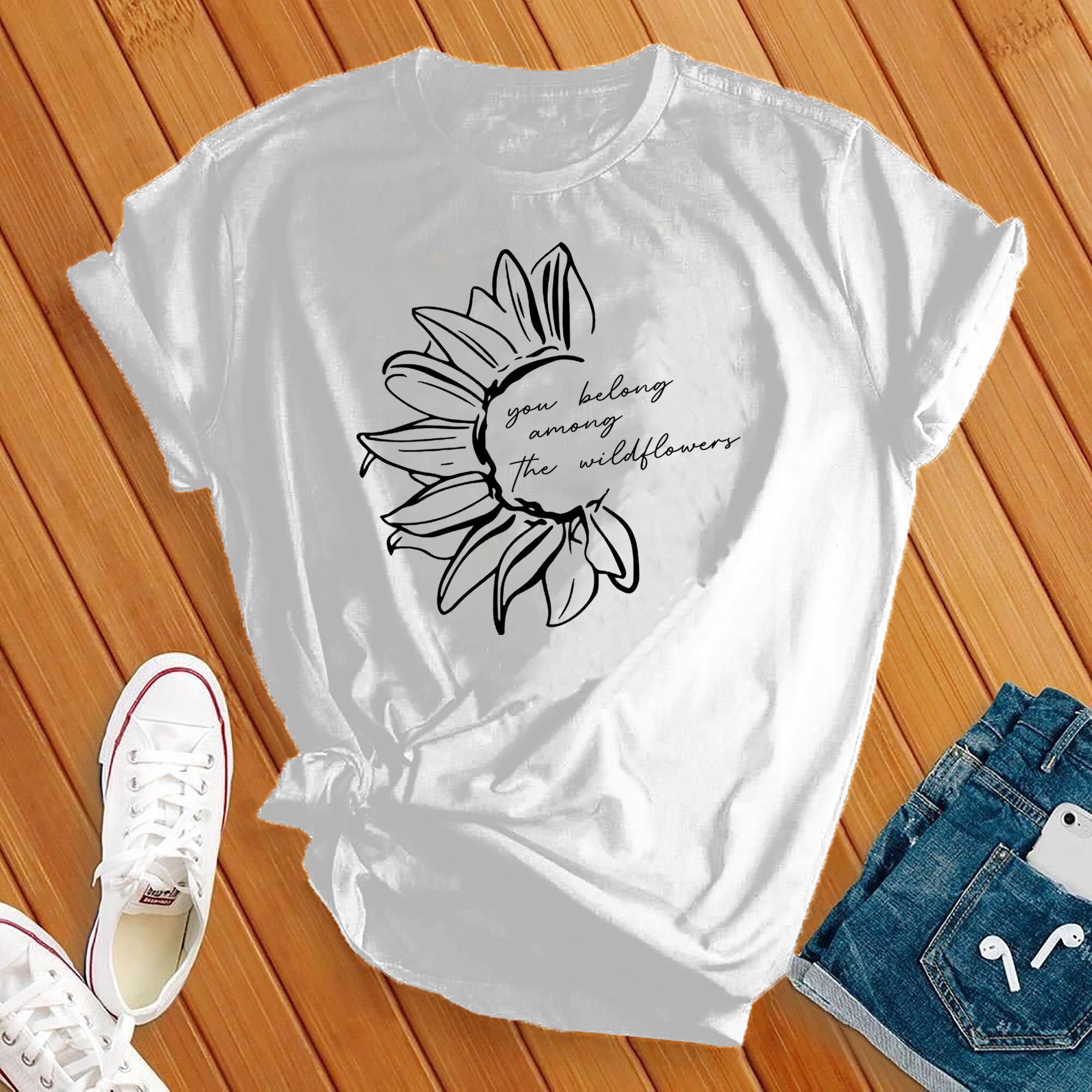 You Belong Among the Wildflowers Sunflower Tee - Love Tees