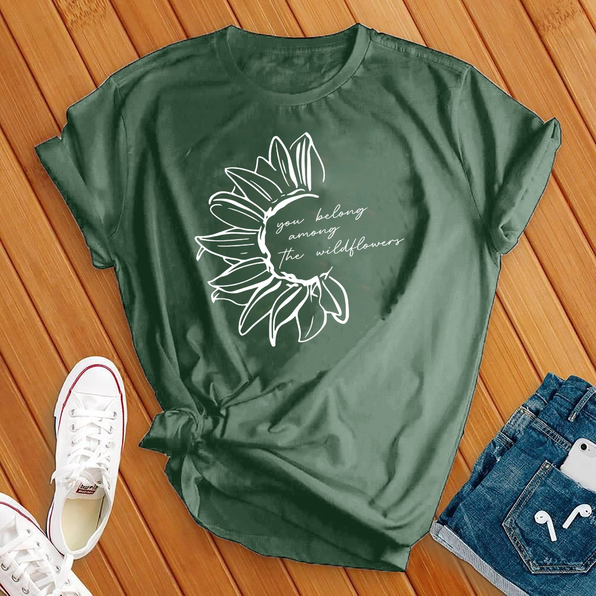 You Belong Among the Wildflowers Sunflower Tee - Love Tees